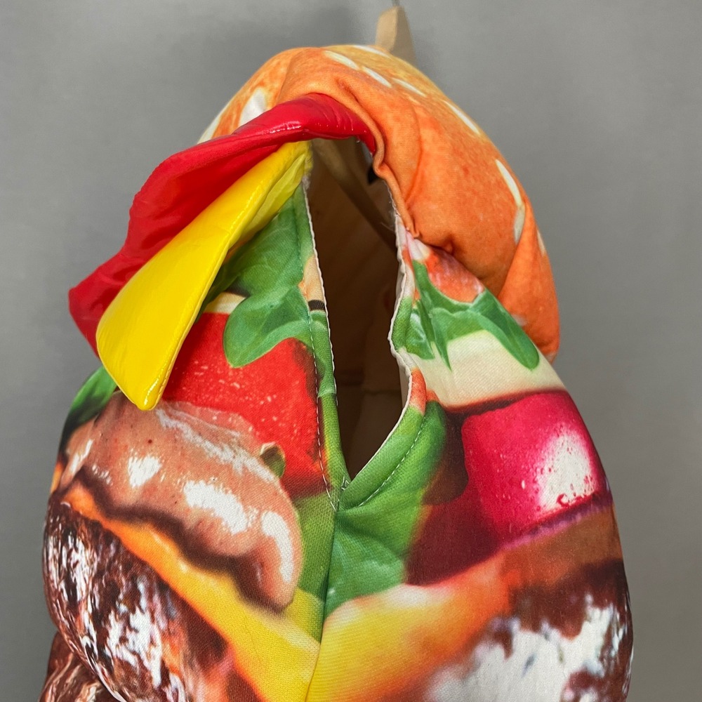 Hamburger Halloween Costume Children Novelty Food One Size 4-10 Kids Girl Boy - Picture 15 of 16